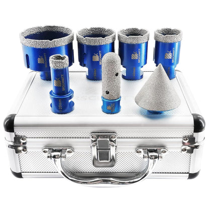 Diamantbohrer Set für Winkelschleifer – Fliesen, Stein, Granit