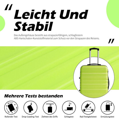 Hartschalen-Koffer Trolley Rollkoffer Reisekoffer mit TSA-Schloss und