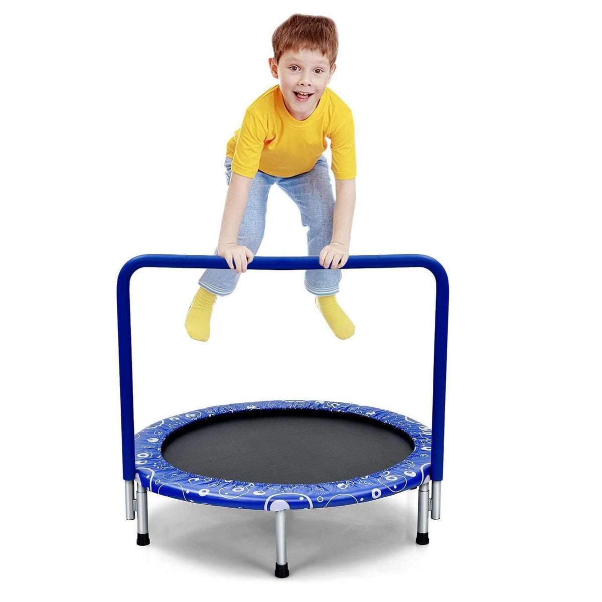 Faltbares Kindertrampolin 92x92cm mit Griff & Polster