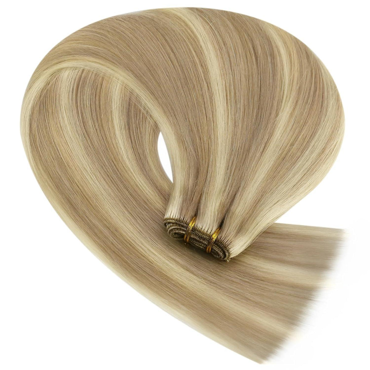 Blond Echthaar Tressen 55cm – Remy Haare zum Einnahen