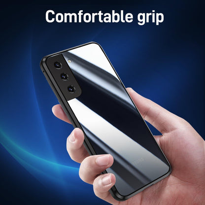 Samsung Galaxy S23 Hülle: Magnetische Adsorption, 360° Schutz, Aluminiumrahmen, Gehärtetes Glas, Stoßfest - Schwarz