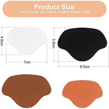 Sneaker Fersen Reparatur Patches, 8 Paar, Schwarz, Weiß, Kaffee, Dunkelgelb