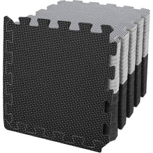 Fitness Bodenschutzmatte Set 48-teilig 4.41 Qm Schwarz Grau