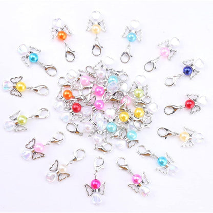 30x Schutzengel Schlüsselanhänger für DIY Schmuck & Geschenke