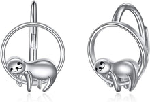 925 Sterling Silber Sloth Faultier Ohrringe Damen Mädchen Geschenke