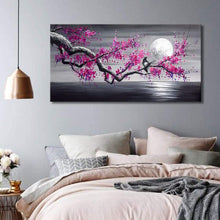 Diamant Painting XXL Lila Blume - Vollbild DIY Set 150x60cm