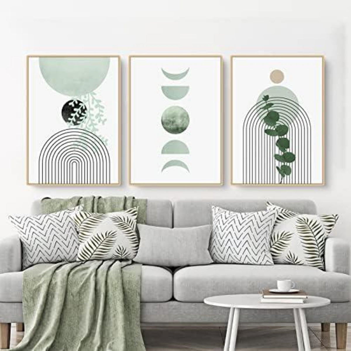Bohemian Poster Set Grüne Pflanze Bilder, Moderne Wandbilder