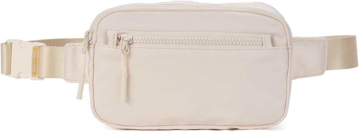 Damen Gürteltasche Bauchtasche Hüfttasche Crossbody Bag Beige