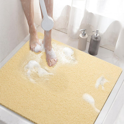 Rutschfeste Duschmatte Beige 60x60cm, Zuschneidbar, Schnell Trocknend