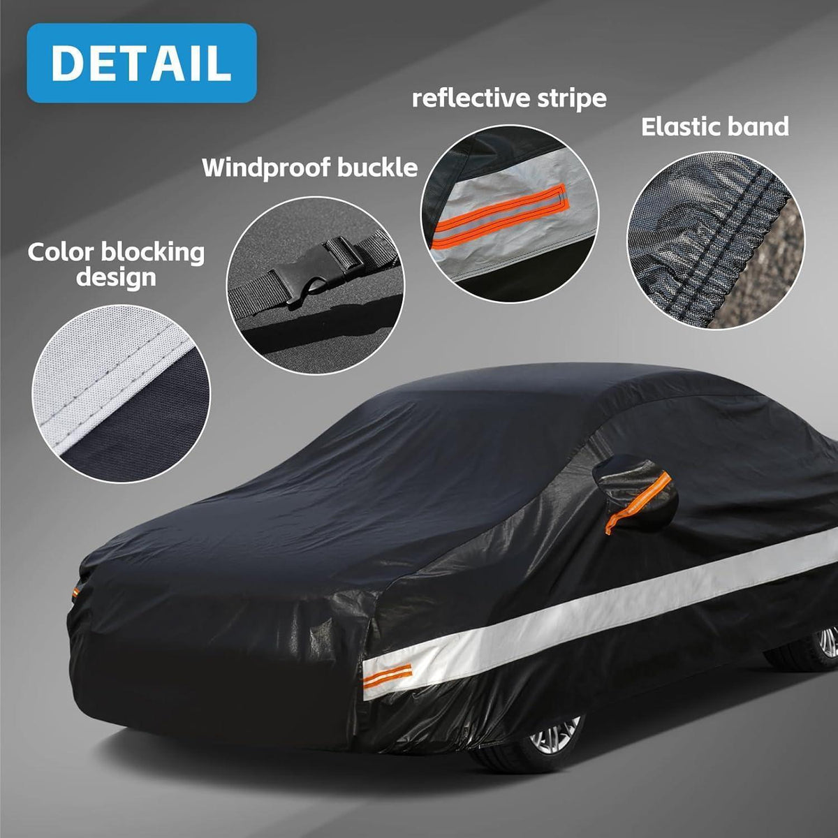 Autoabdeckung wasserdicht, 10-lagig, für Limousine/SUV