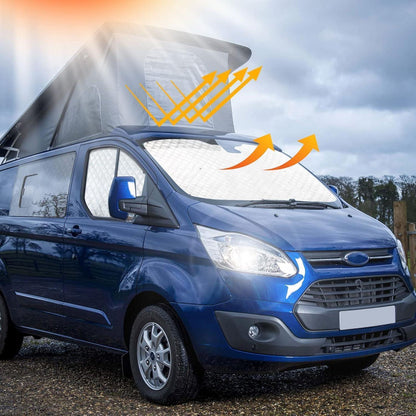 Thermomatte Ford Transit Custom 2012-2026 – 5tlg. Sonnenschutz
