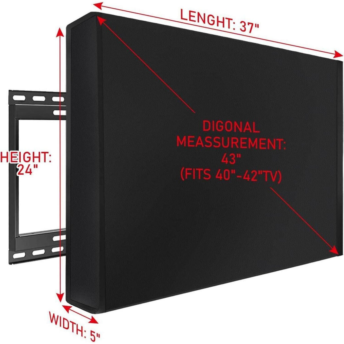 Outdoor TV Abdeckung 40-42 Zoll, Wetterfest & Schutzhülle