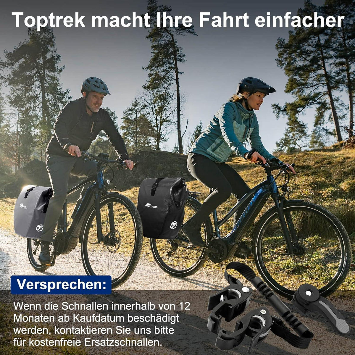 Fahrradtasche Gepäckträger Wasserdicht 23-28L Reflektoren Neue
