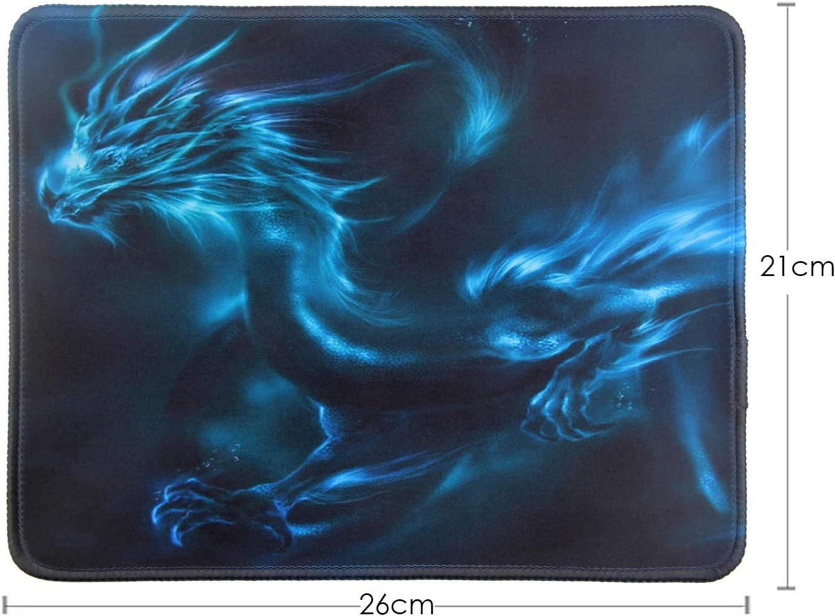 Gaming Mousepad Washable with Stitched Edges 26 x 21 x 0.3 cm for PC Laptop