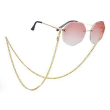 Figaro Brillenkette Edelstahl – Goldfarbene Perlenkette für Herren & Damen