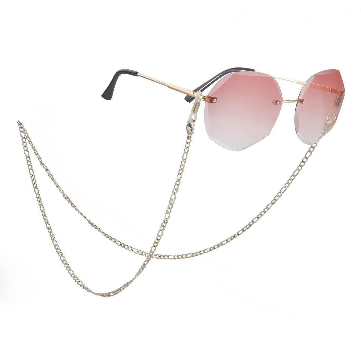 Edelstahl Figaro Brillenkette – Vergoldet & Silberfarben
