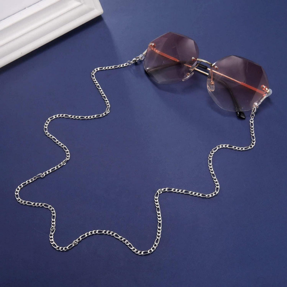 Edelstahl Figaro Brillenkette – Vergoldet & Silberfarben