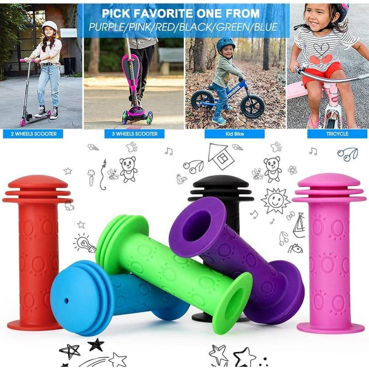 Fahrradgriffe Kinder 22mm – Sicherer Prallschutz & Komfort