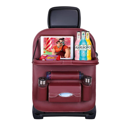 Auto Rücksitz Organizer mit Tablett & Tablet Halterung 2er Set