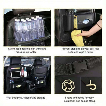 Auto Rücksitz Organizer mit Tisch & Tablet Halterung
