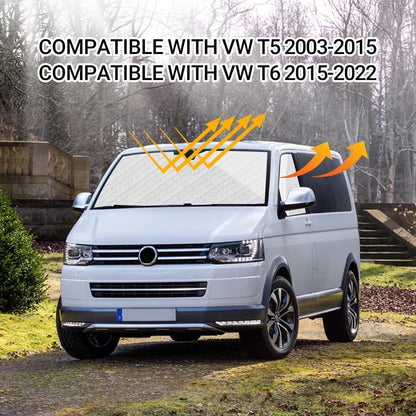 Sonnenschutz Auto Frontscheibe VW T5 T6 3tlg. Set
