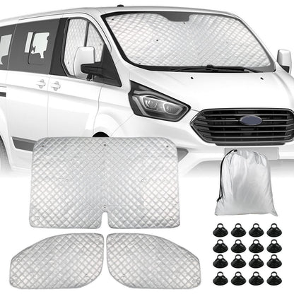 Sonnenschutz für Ford Transit Custom 2012-2022 – 3tlg. Set