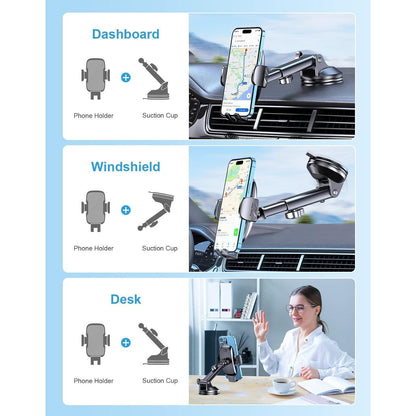 Handyhalterung Auto mit starker Saugkraft für 4-7" Smartphones