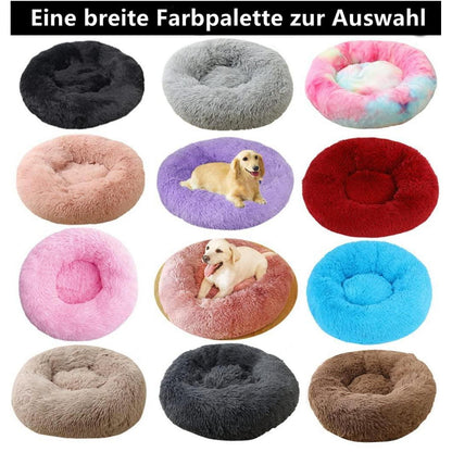 Flauschiges Hundebett Rund 100cm Rosa A