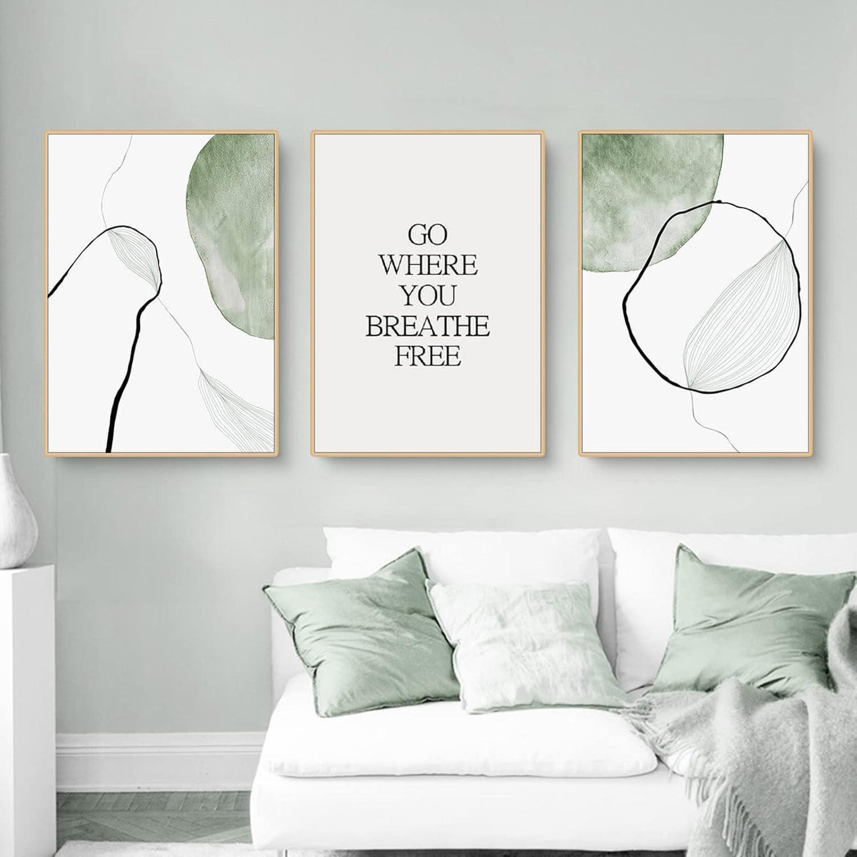 3-teiliges Poster Set: Natur & Blumen, 30x40cm
