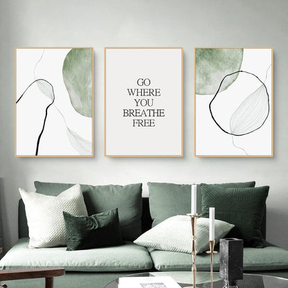 3-teiliges Poster Set: Natur & Blumen, 30x40cm