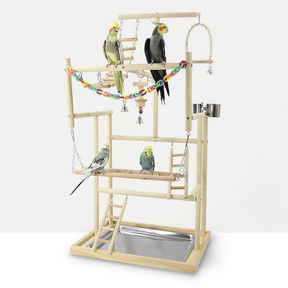 Papagei Spielplatz & Vogelständer – 48x33.5x94.5cm