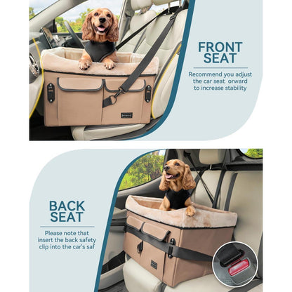 Hunde Autositz für Rückbank – Bequem & Sicher (M)