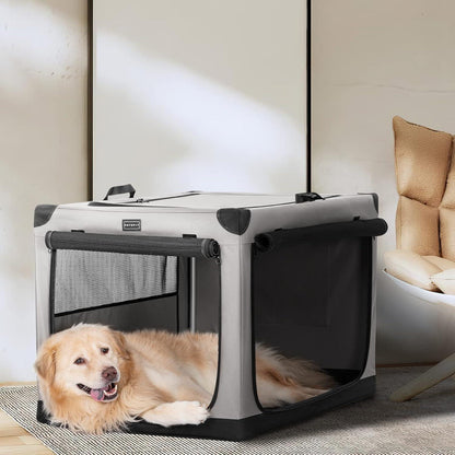 Faltbare Hundebox mit Stoffbezug – Sicher & Komfortabel für Reisen