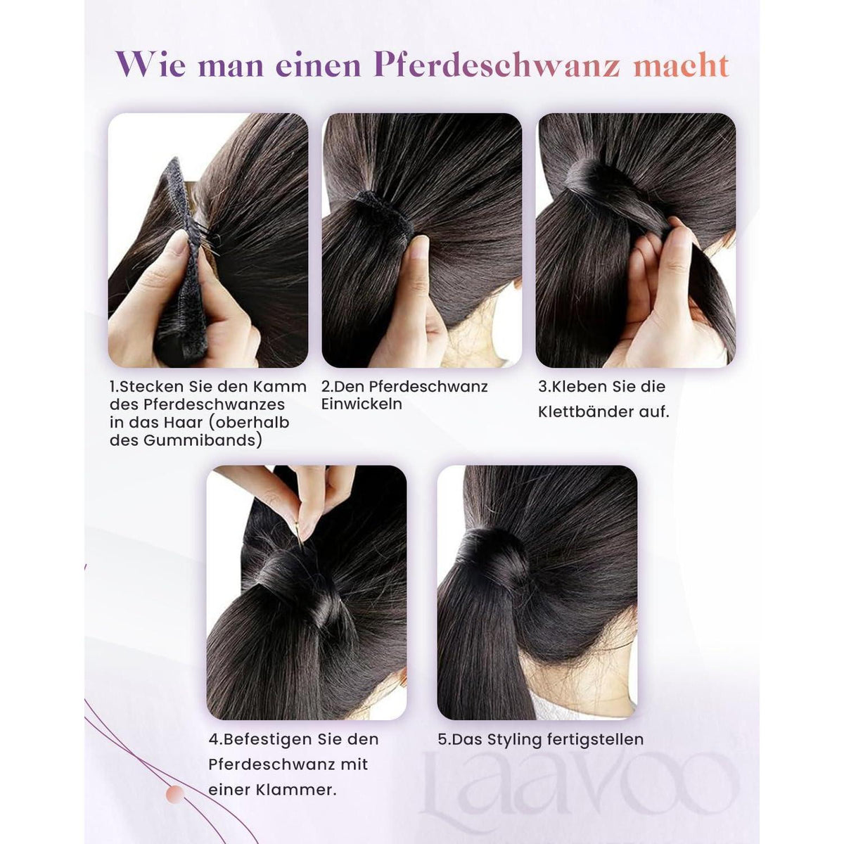 Blond Echthaar Zopf Extension 50cm – Aschblond Highlight