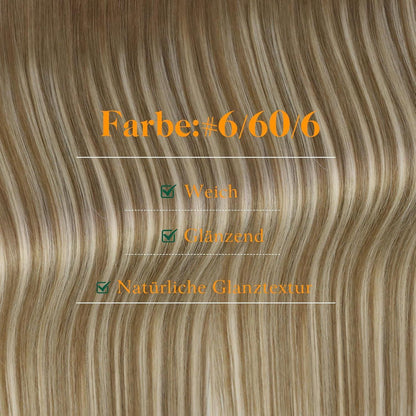 Echthaar Tape Extensions Blond Balayage Ombre 50cm