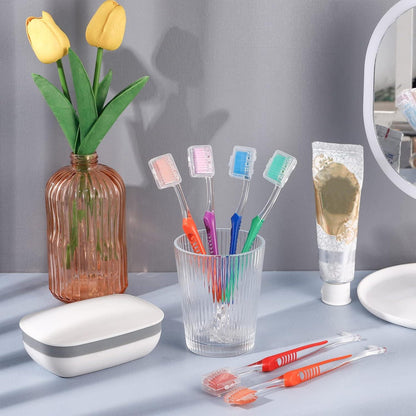 6er Pack Kieferorthopädische V-Trimm Interdental Zahnbürste Set
