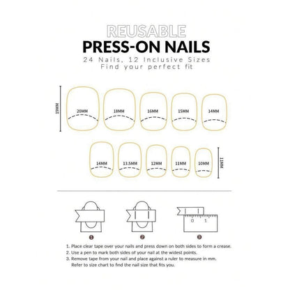 Kurze Square Rosen Nude Pink Press on Nails mit Kleber