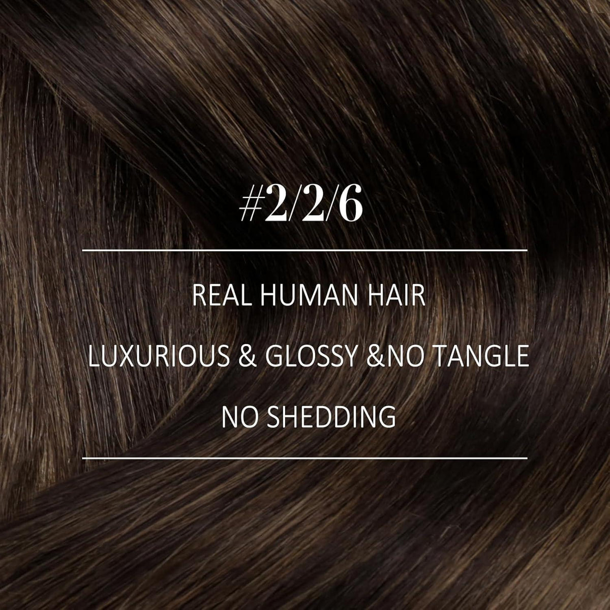 Echthaar Tressen Ombre Braun 40cm – Remy Weave Extensions