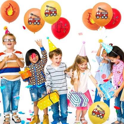 Luftballons Feuerwehr Ballon 40 Stück 12 Zoll Latex Rot Gelb Orange