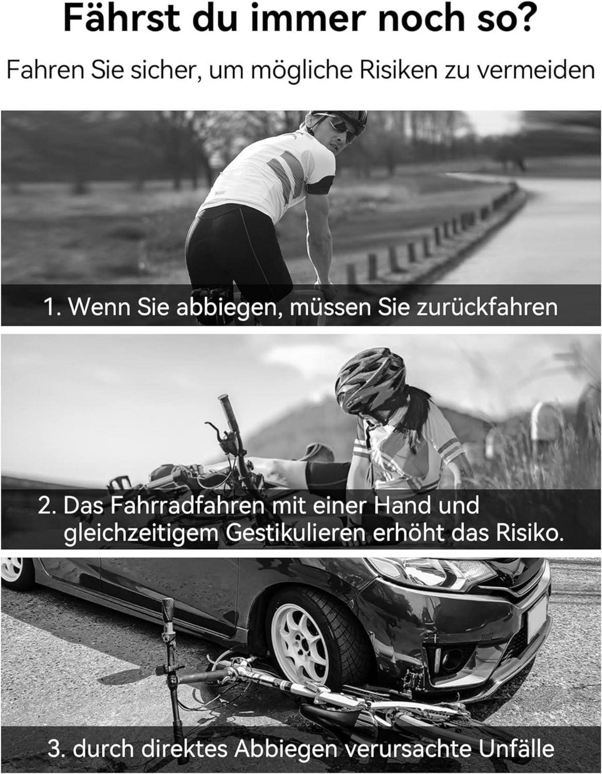 Fahrradspiegel E-Bike Links HD 360° Drehbar Klappbar Lenker
