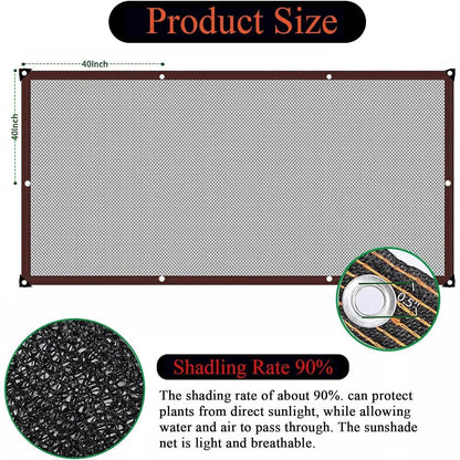 Schattentuch 4,9 x 6,1m – Sonnenschutznetz für Garten & Terrasse