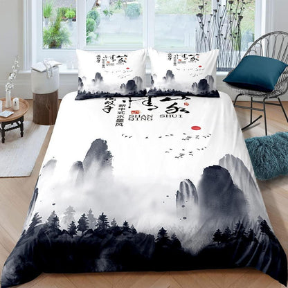 Teenager Bettwäsche Chinesischer Stil 200x200 cm 3-teilig