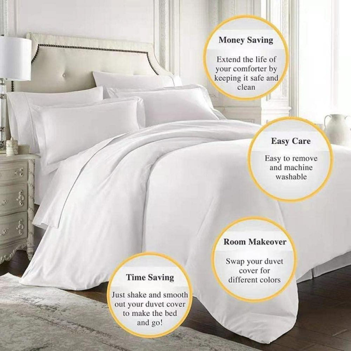 Kinder Bettwäsche Sternenhimmel 135x200 cm 4-teilig Jungen Mädchen