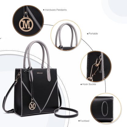 Elegante Damen PU-Leder Handtasche Crossbody Schultertasche