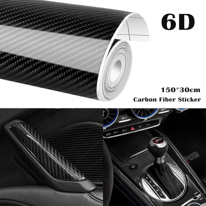 6D Carbonfolie Schwarz 150x30cm – Auto & Motorrad Schutzfolie