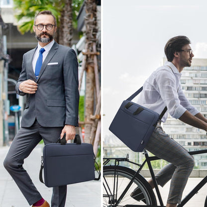 Laptoptasche 14 Zoll wasserdicht mit Schultergurt, dunkelblau