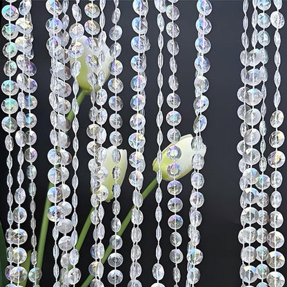Kristallperlen Girlande 30m – Hochzeit, Party & DIY Deko