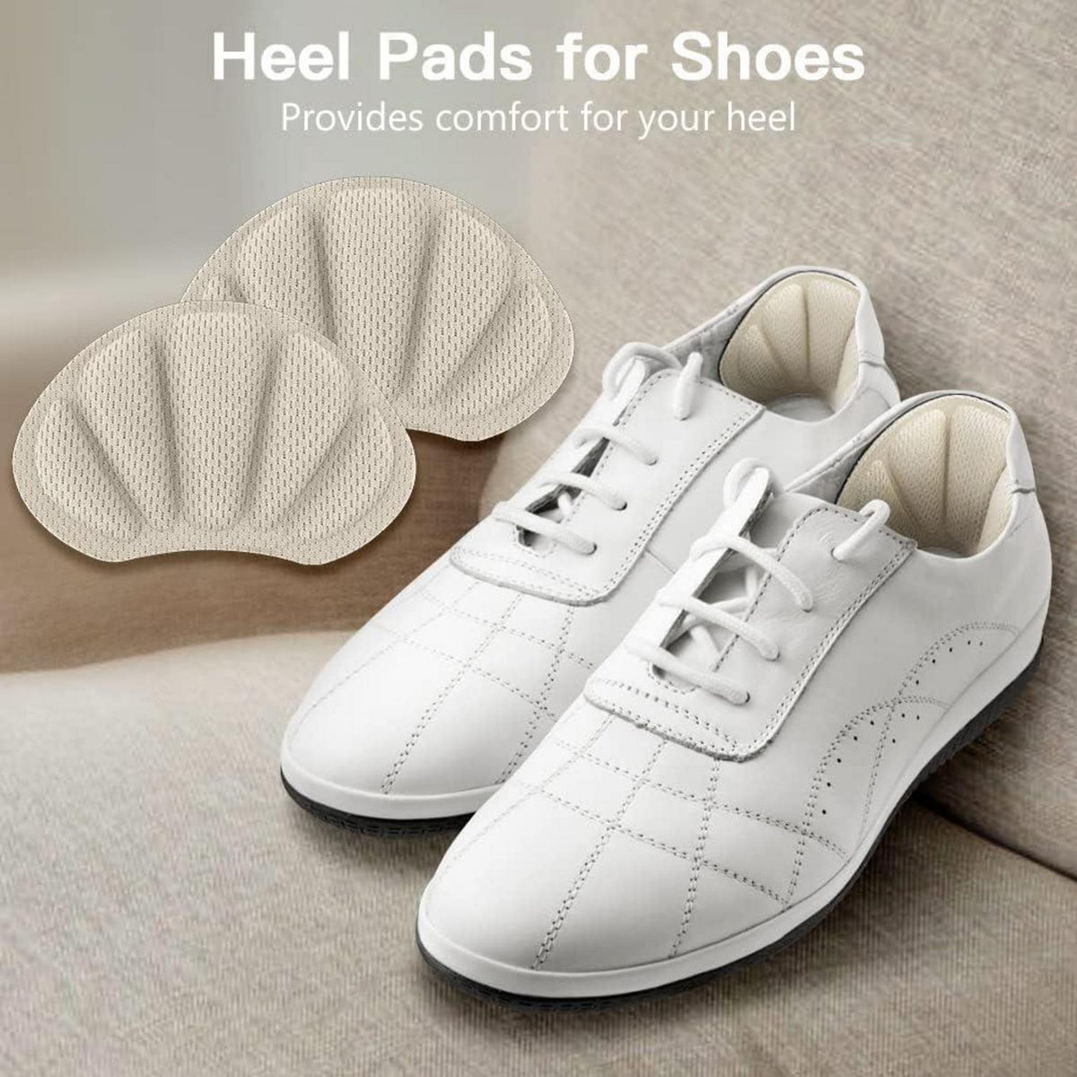 Fersen Reparatur Patches für Sneaker & Schuhe, 2 Paar Aprikose