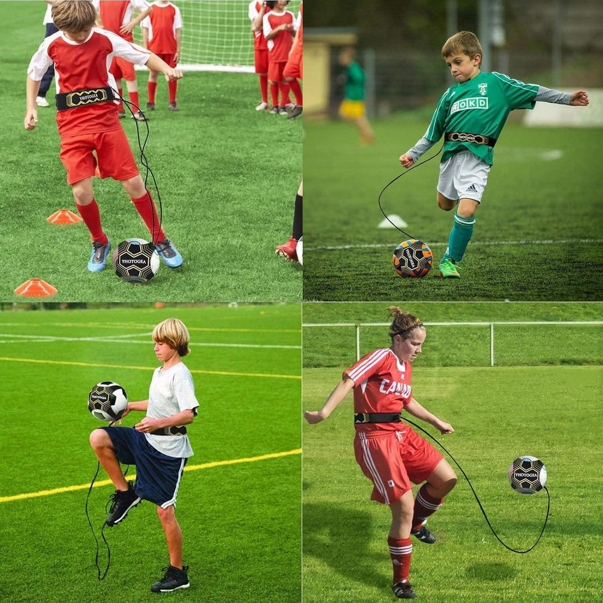 Fußball Trainingsset mit Trainer, Hütchen, Geschenke - Verstellbarer