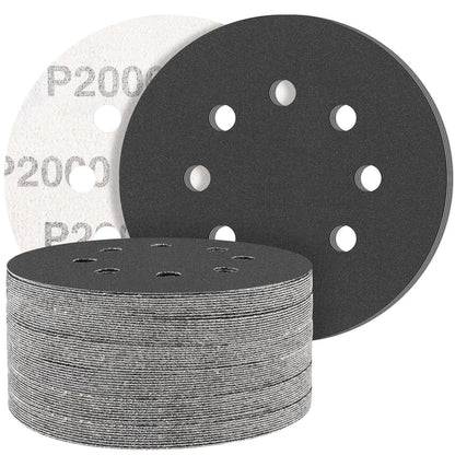 Schleifpapier 125mm Klett 2000 Körnung, 50 Stück, Nass & Trocken